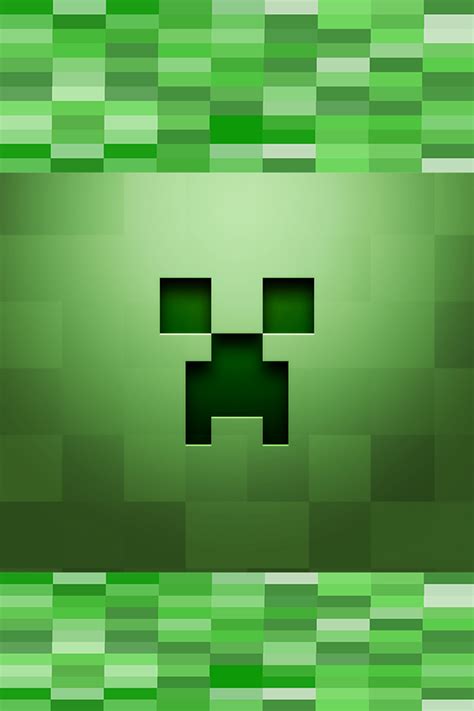 Iphone 4 Minecraft Creeper Lockscreen Wallpaper By Gh1ll13 On Deviantart