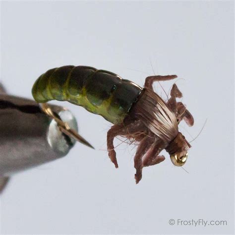 New At Frosty Realistic Caddis Larvae Weighted With Silicone Legs