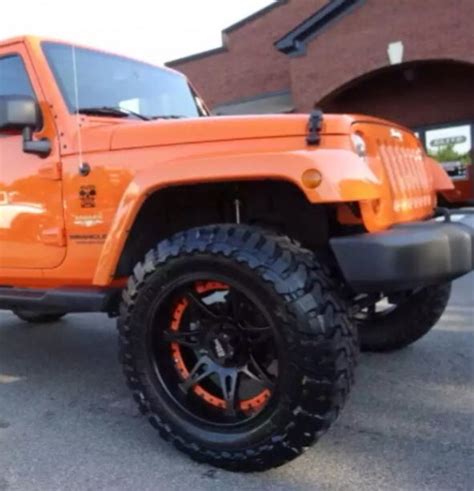 Black Rims With Orange Accent Jeep Wrangler Forum