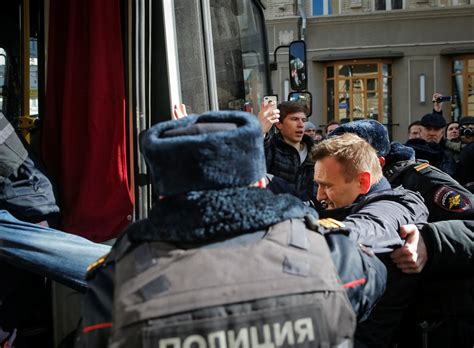 Russian Opposition Leader Alexei Navalny Arrested In Moscow Libyan