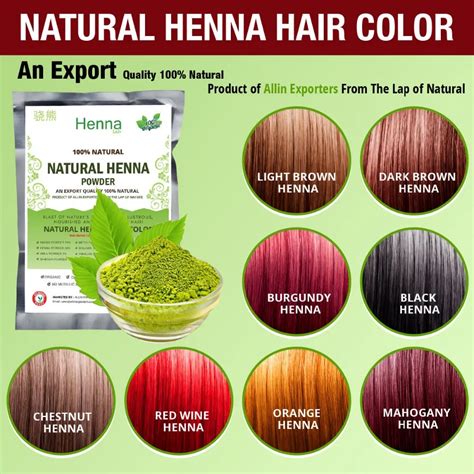 Organic Henna Hair Dye Color 60 Grams For Men Women 100 Chemical Free