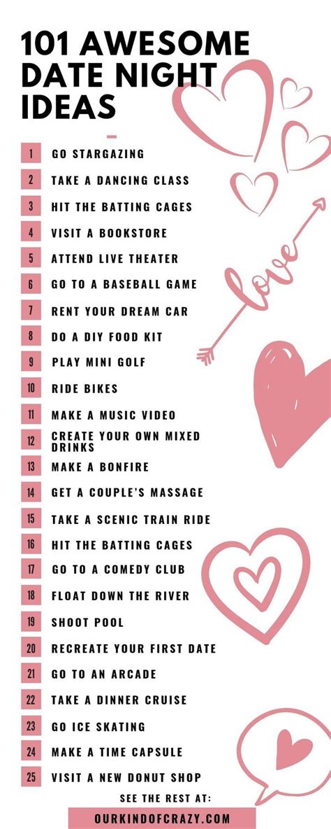 101 Date Night Ideas That Arent Dinner And A Movie Romantic Date Night
