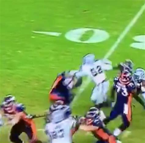 Khalil Mack Just Abusing The Broncos Ol Video Blacksportsonline
