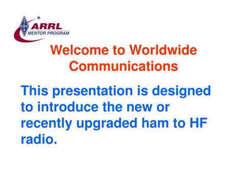 Ppt Discover The Magic Of Hf Radio Powerpoint Presentation Free