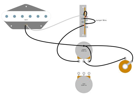 For instance, the white (hot) leads connect to the switch, and the black leads attach to ground. Single Pickup Telecaster Wiring Diagram | Humbucker Soup
