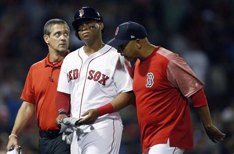 Rafael Devers Injury Boston Red Sox Third Baseman Leaves Game With