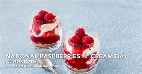 National Raspberries N Cream Day