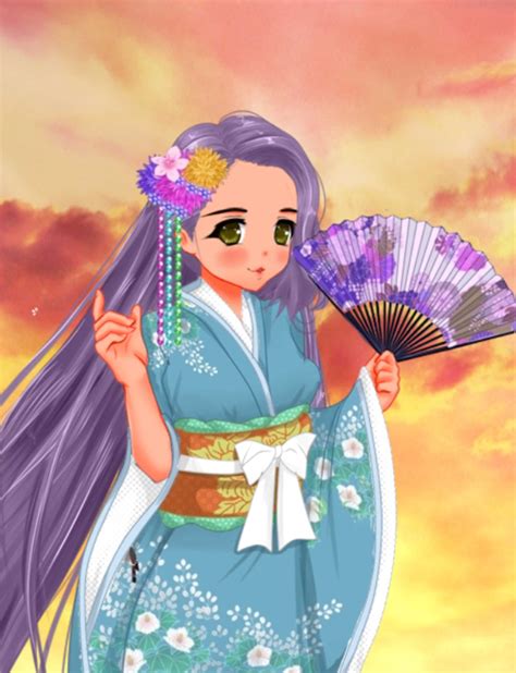 Ola On Twitter Anime Kimono Dress Up Game Game By Pichichama For