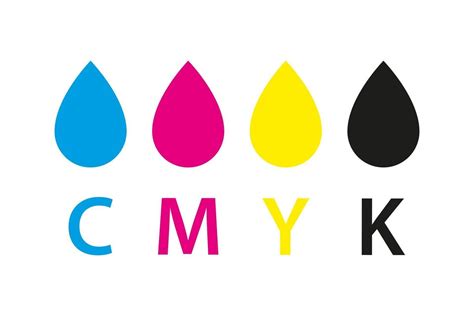 Cmyk Print Icon Four Circles In Cmyk Colors Symbols Cyan Magenta