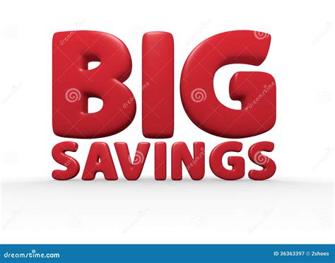 Big Savings stock illustration. Illustration of success - 36363397