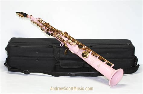 Pink And Gold Straight Soprano Saxophone Andrew Scott Music