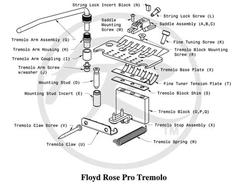 Floyd Rose Nut R 8 Black Guitar Parts Worldwide