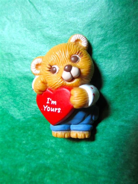 Hallmark Bear With Im Yours Heart Valentines Holiday Lapel Pin