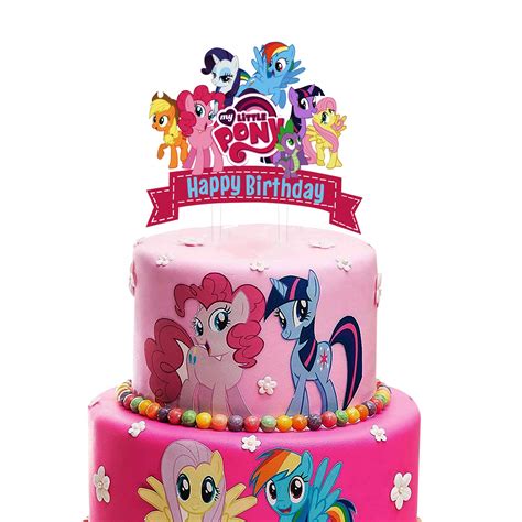 Buy Acrylic My Little Pony Happy Birthday Cake Topper My Little Pony