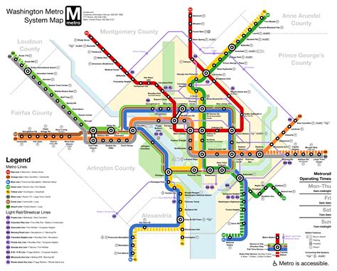 Wmata Washington Dc Metro Downtown Loop Line Subway Expansion Map