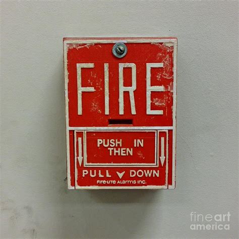 Fire Alarm Pull Station Photograph By Ben Schumin Fine Art America