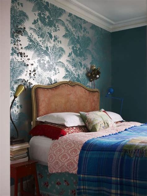Wallpaper As A Headboard A Creative And Affordable Solution For