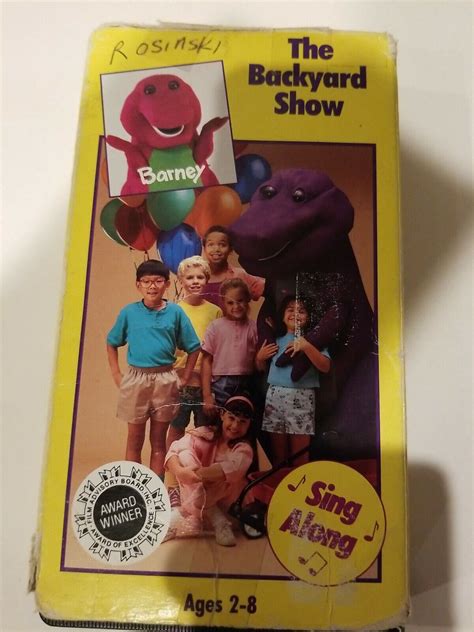 Barney The Backyard Show Vhs 1988 Rare Hard To Find Look At