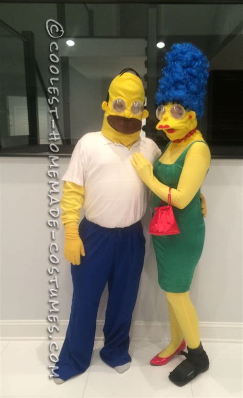Marge And Homer Simpson Costumes Homer Simpson Costume Simpsons