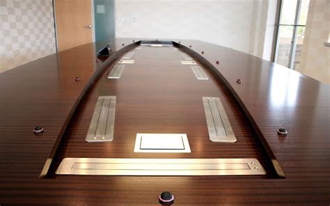Custom Conference Table Hides Impressive Av System In Executive