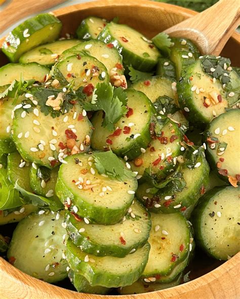 11 minute spicy asian cucumber salad recipe bring on the spice