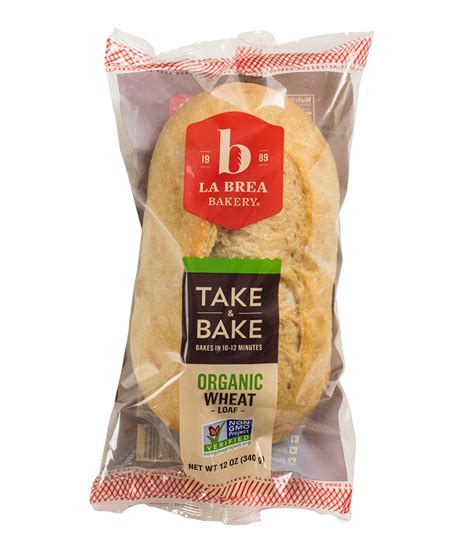 Take And Bake Organic Wheat Loaf La Brea Bakery