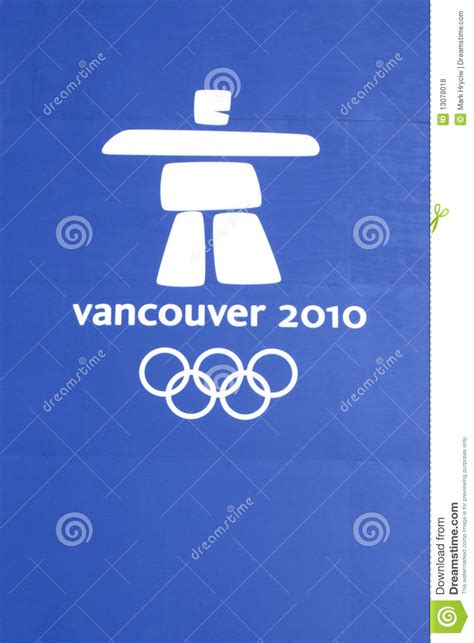 Vancouver Olympic Games Logo Editorial Image 13078018
