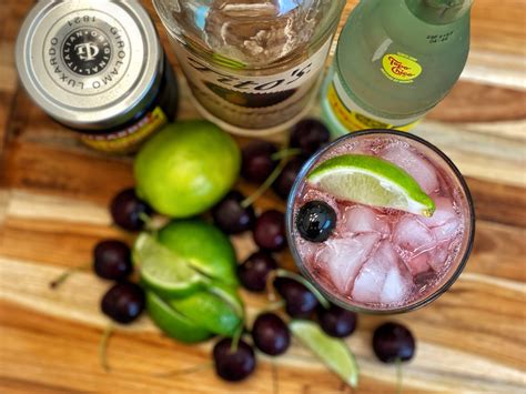 Simple Boozy Cherry Limeade Recipe Whisk And Shake