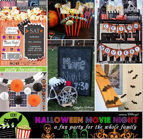 Disney movies and other crafts, themed food, decorations, activities and ways to make movie time quality time together. Halloween Movie Night with the Kids!