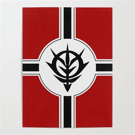 Principality Of Zeon Flag Poster By Docfox Society6