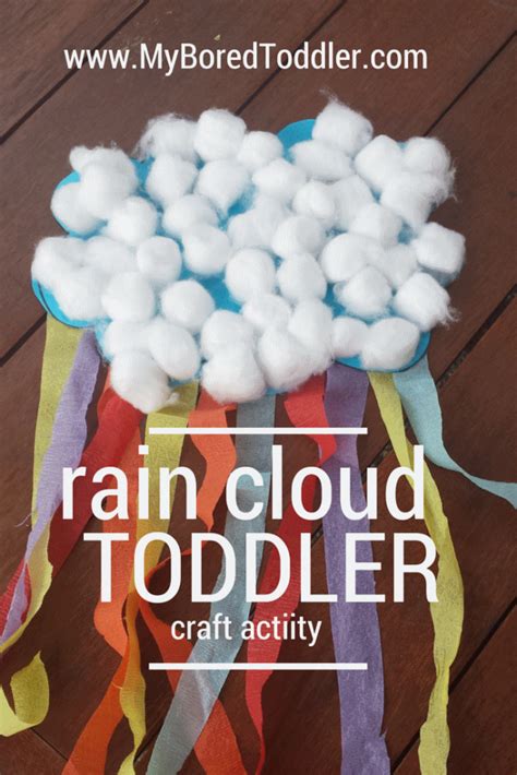 Rain Cloud Toddler Craft - My Bored Toddler