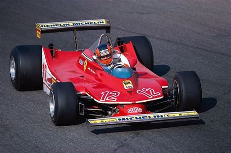 Gilles Villeneuve Can Scuderia Ferrari Ferrari 312t4 Ferrari