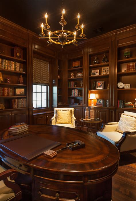 Study Traditional Home Office Houston By Connie Anderson