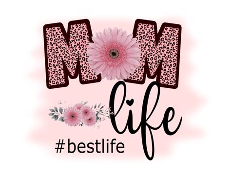 FREE Mom Life Sublimation Designs in PNG Format. - Daisy Multifacética png image