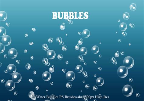 20 Water Bubbles Ps Brushes Abr Vol3 Free Photoshop Brushes At