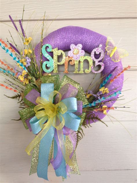 Spring Wreath Easter Wreath Mothers Day Wreath By Imaginedbydonna On