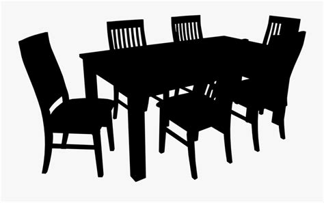 Dining Table Silhouette Dining Table Clipart Free Transparent