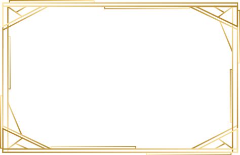 Download Vector Rectangle Frames Gold Square Frame Png Png Image With