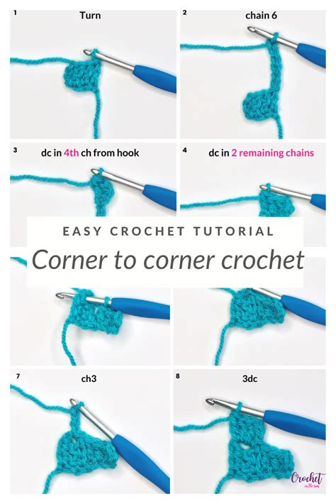 How To Corner To Corner Crochet Step By Step Photo Tutorial