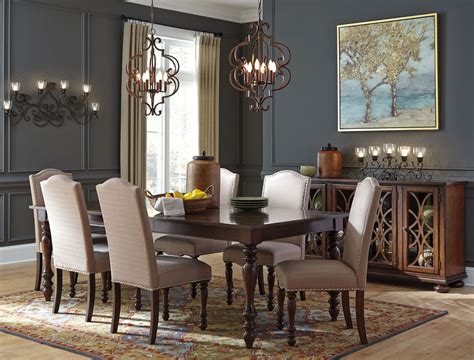 Baxenburg Brown Extendable Rectangular Dining Room Set From Ashley
