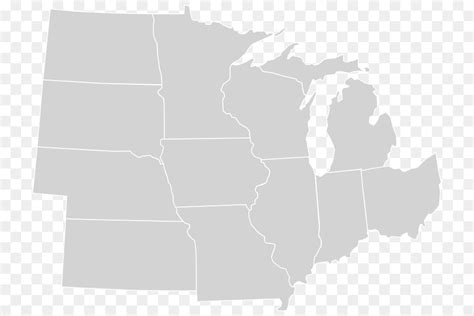 Blank Map Of Midwest