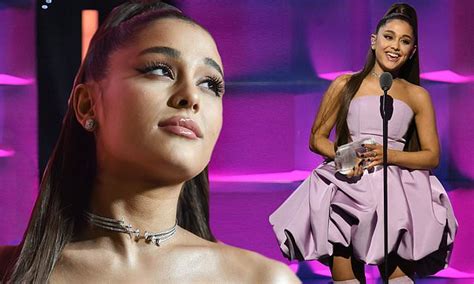 Ariana Grande Fights Back Tears While Accepting Billboard Award