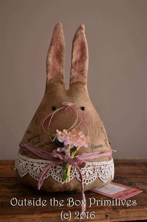 Primitive Bunny Rabbit By Robin Seeber Hare Ball Mama Primitive Rabbit