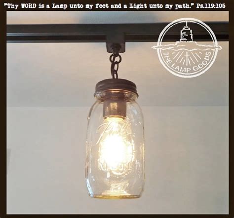 Mason Jar Track Lighting And Farmhouse Track Lighting In Rustic Pendants