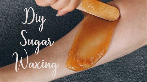 diy sugar waxing tutorial natural hair removal youtube