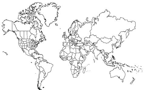 Blank World Map By Country Fresh Free Printable Black And White World