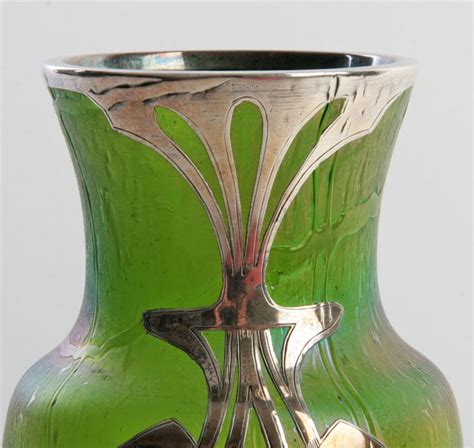 Galvanic Silver Overlay On Antique Art Glass Bohemian And American Collectors Weekly