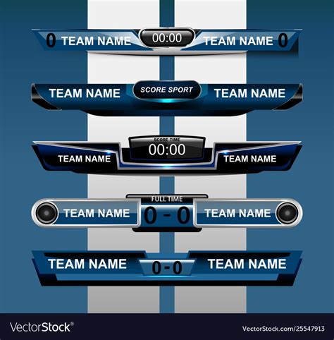 Scoreboard Design Element Royalty Free Vector Image