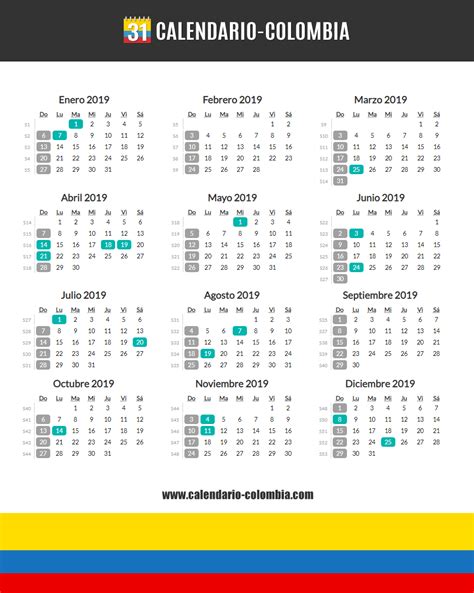 Calendario Festivos Colombia 2020 Viviendo Cali Rezfoods Resep