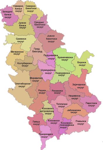 Mapa Srbije Po Okruzima Tt Group